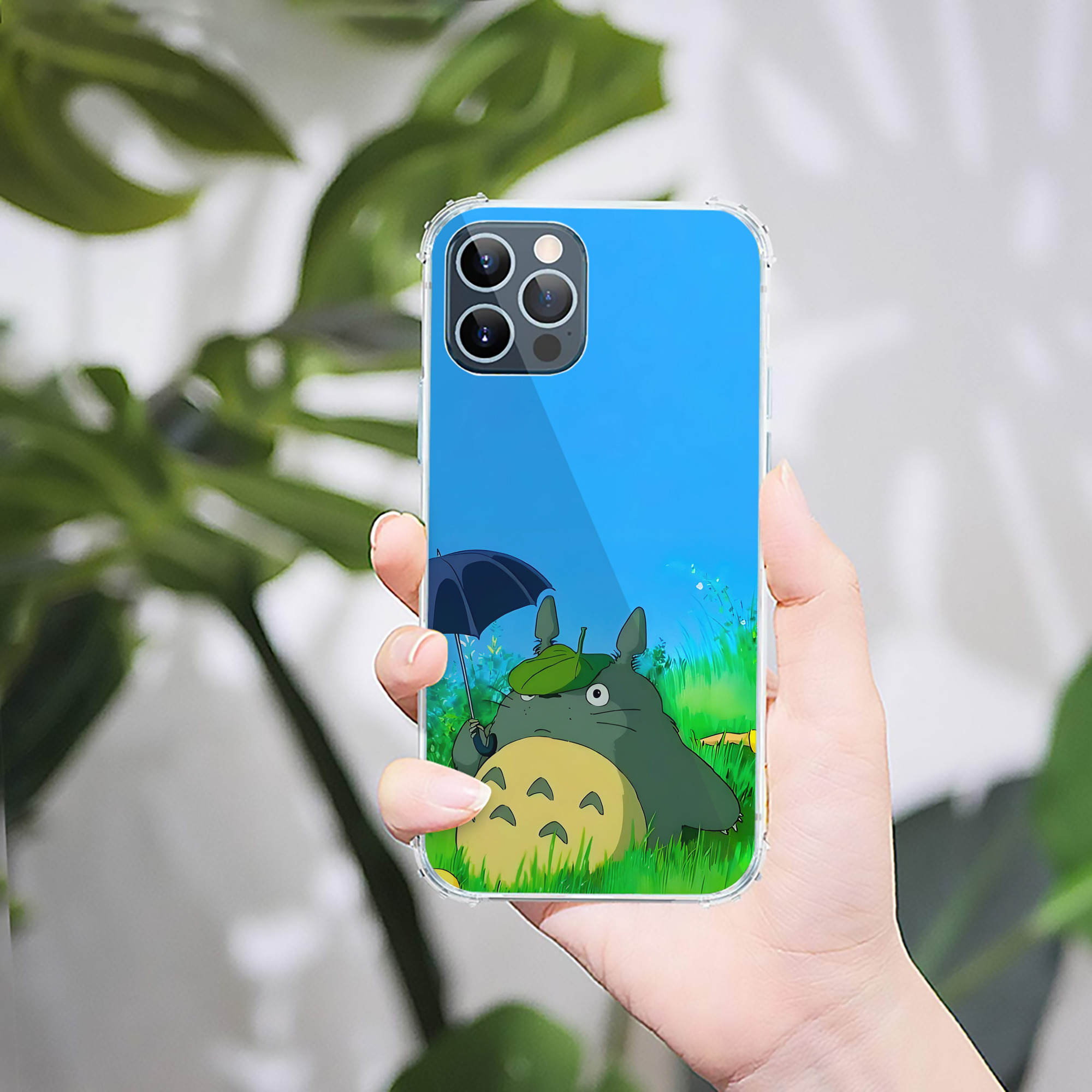 （画像用） となりのトトロ 草壁メイ 草壁サツキ My Neighbor Totoro Satsuki Kusakabe Mei Kusakabe 【iPhone 12シリーズ対応】透明スマホケース（クリアソフトケース）